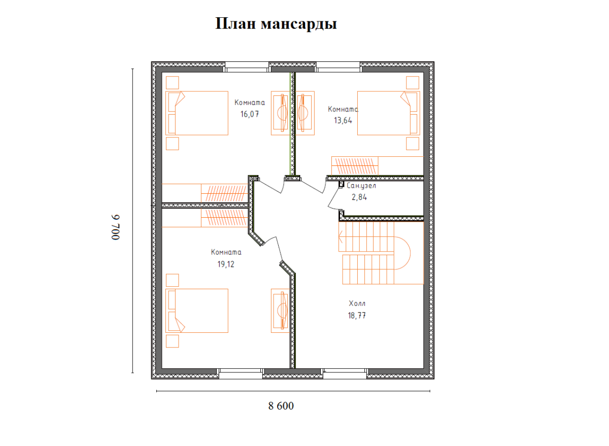Планировка №2 - Дом их бруса в ДНП «Гранит» Планировка №2 - Дом их бруса в ДНП «Гранит»