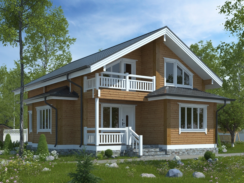 Каркасный дом 9х12 (Проект К-112) Каркасный дом 9х12 (Проект К-112)