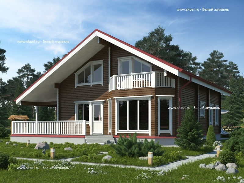 Дом 10х11 из бруса со вторым светом ДБ-86 Дом 10х11 из бруса со вторым светом ДБ-86