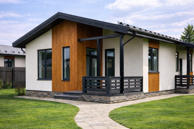 Дом из газобетона в деревне Яльгелево Дом из газобетона в деревне Яльгелево