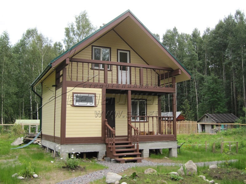 Брусовой дом в СНТ Брусовой дом в СНТ