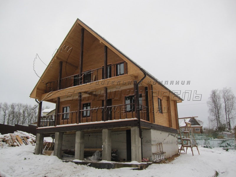 Брусовой дом в Шале под Лугой Брусовой дом в Шале под Лугой
