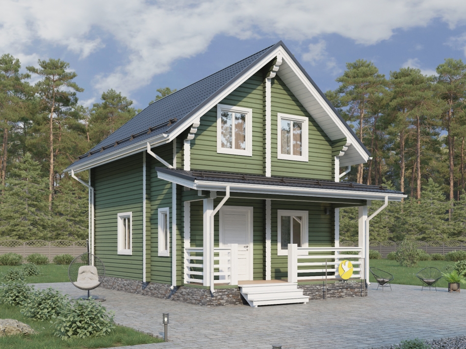 Дом из бруса 6х7 ДБ-26М Дом из бруса 6х7 ДБ-26М