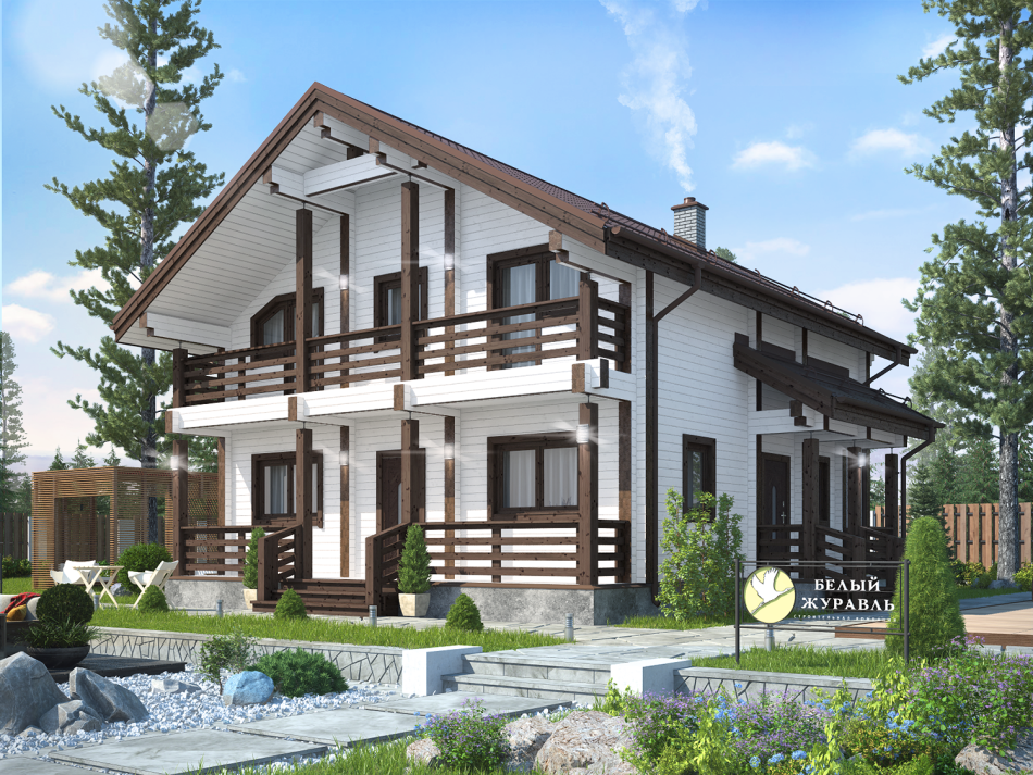 Дом 10x10 из бруса ДБ-48 Дом 10x10 из бруса ДБ-48