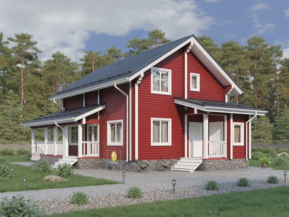 Дом из бруса 7х9 ДБ-64 Дом из бруса 7х9 ДБ-64