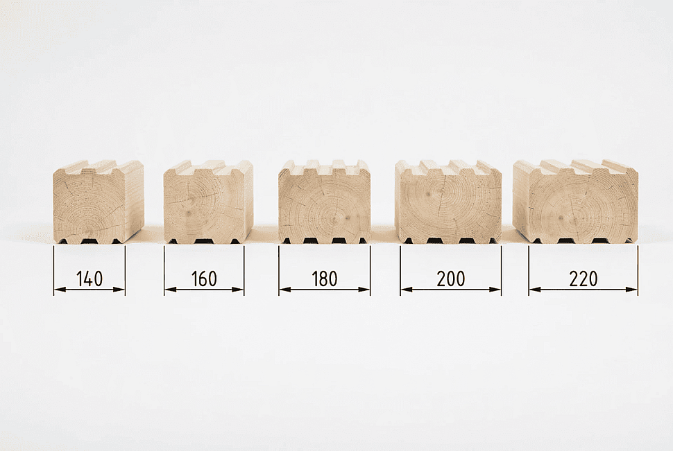 Влияние толщины бруса