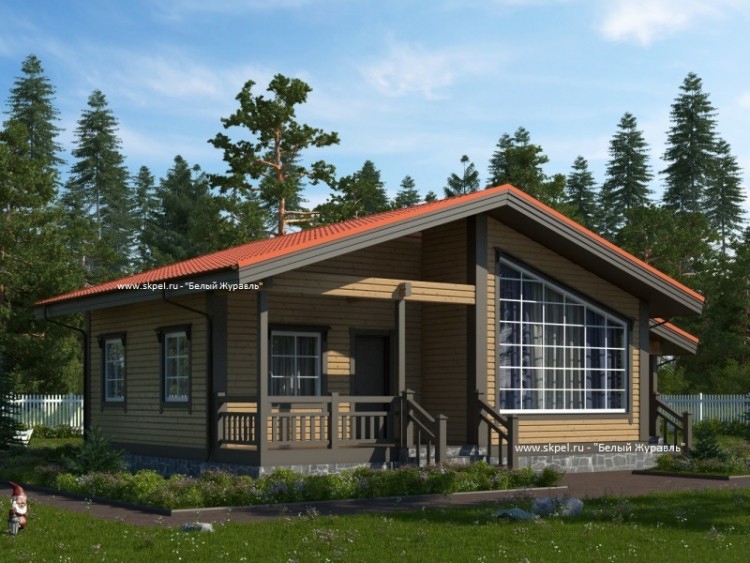 Каркасный дом 8х10 (Проект К1-1)