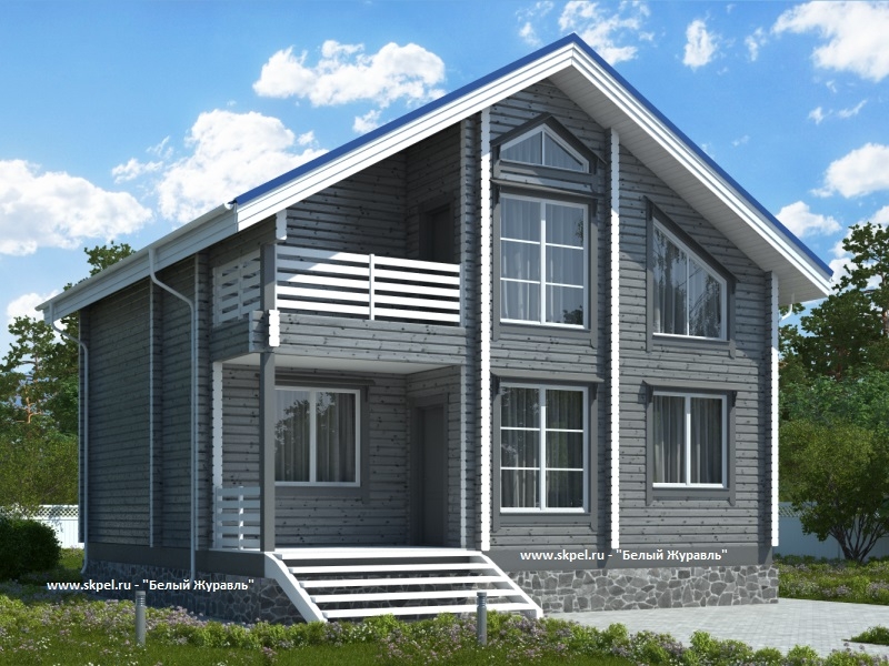 Дом из бруса 8х8 ДБ-80 Дом из бруса 8х8 ДБ-80