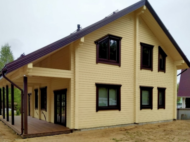 Дом из бруса в СНТ «Дорожник»