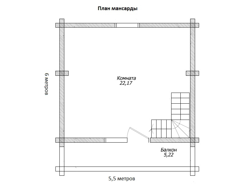 Планировка №2 - Баня в посёлке Лебяжье Планировка №2 - Баня в посёлке Лебяжье