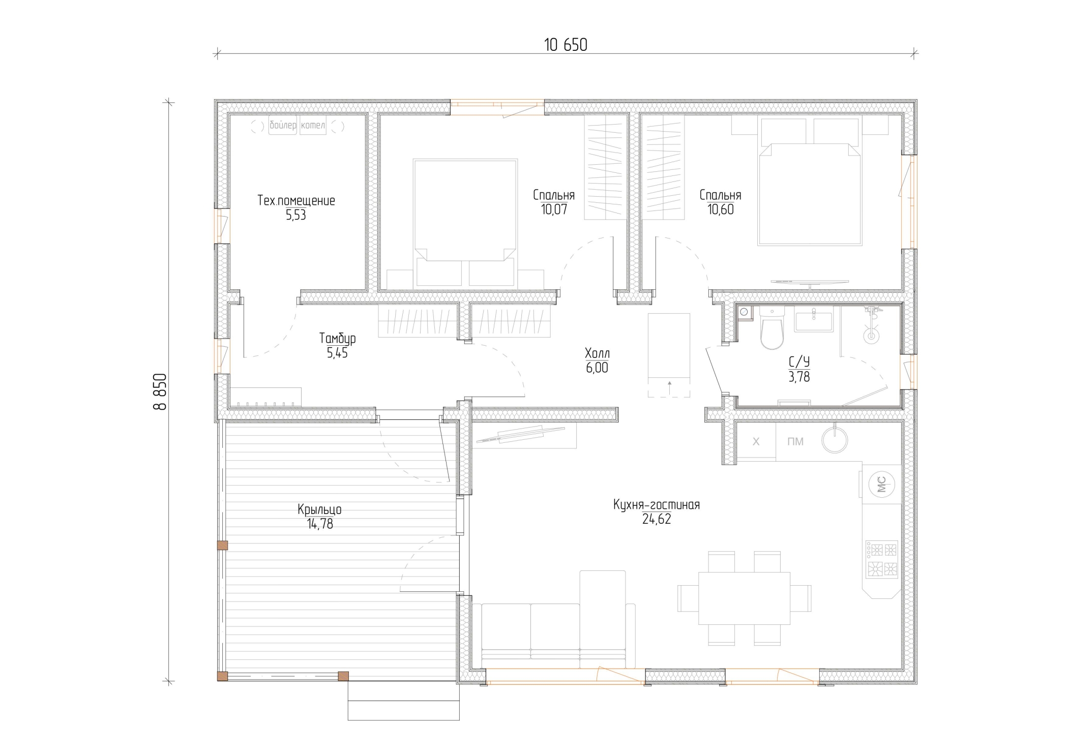 Дом из газобетона. Днепропетровск BuilderClub