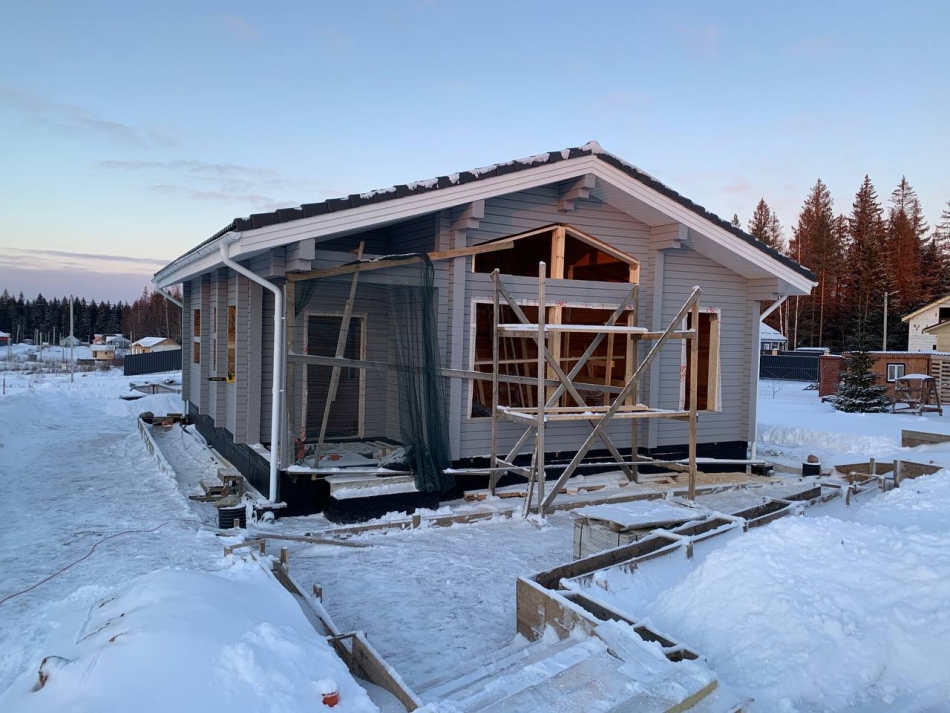 Дом из бруса в Рощино Дом из бруса в Рощино