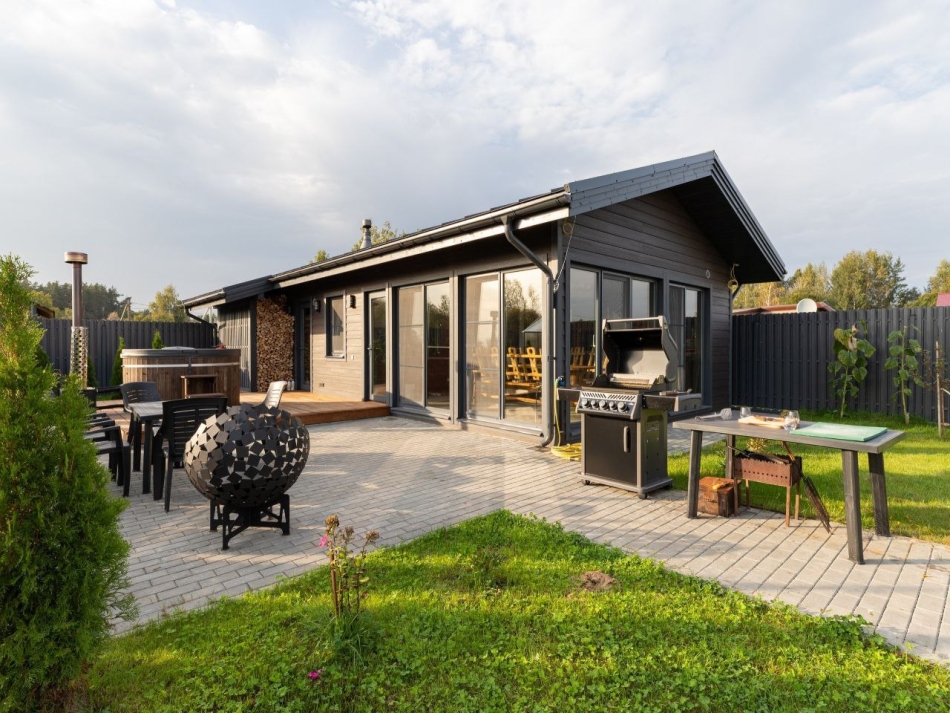 Каркасная баня в поселке Мельниково под ключ в СПб Каркасная баня в поселке Мельниково под ключ в СПб