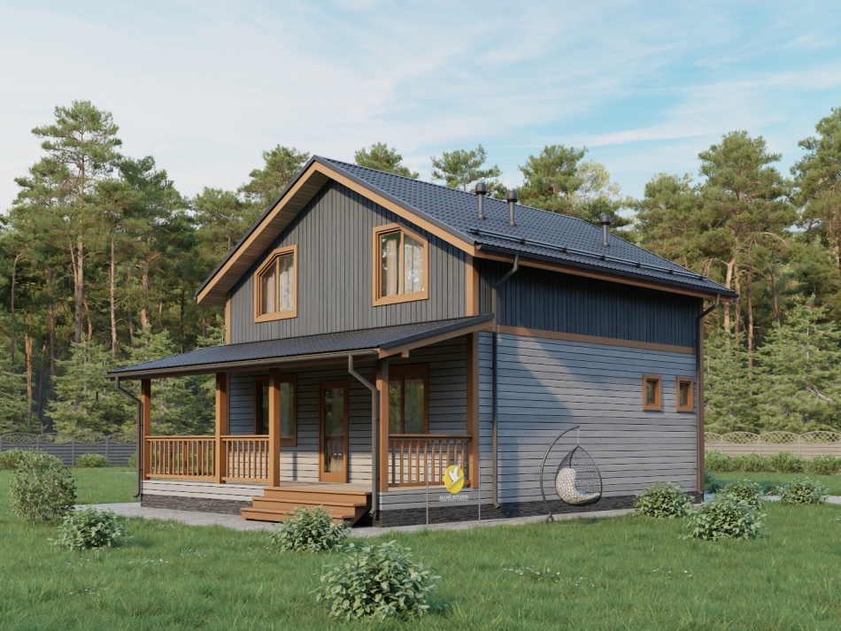 Каркасный дом 8х11 (Проект К-129) Каркасный дом 8х11 (Проект К-129)