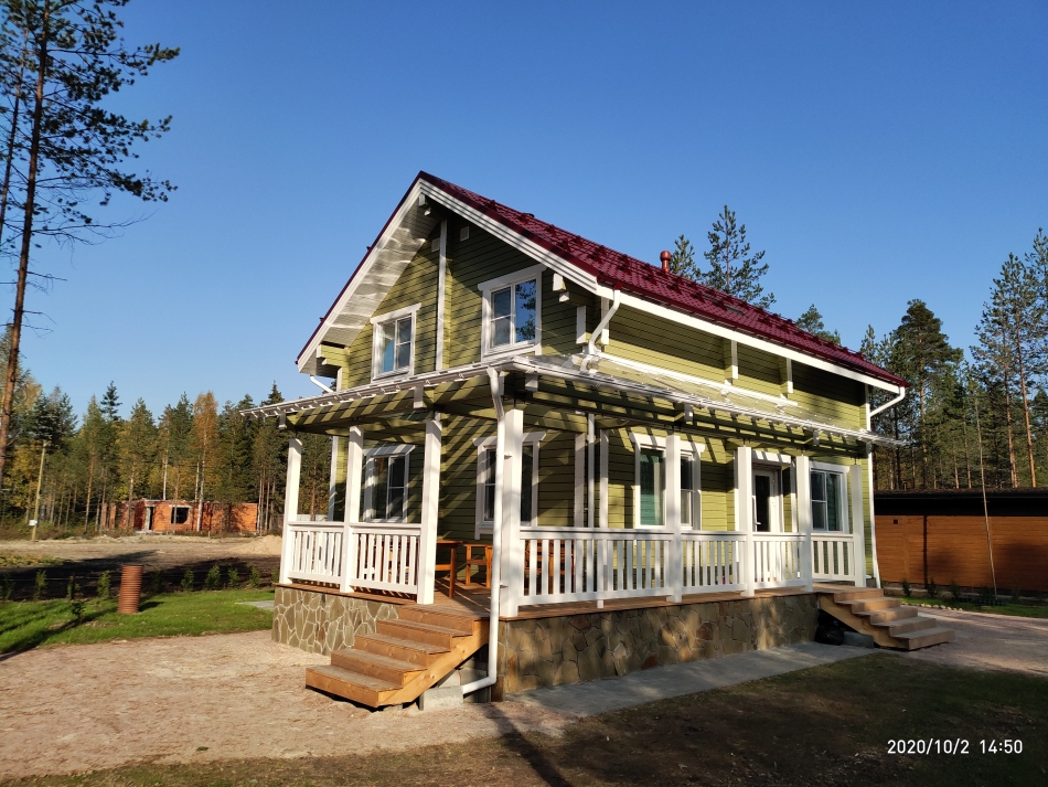 Дом из бруса в Рощино Дом из бруса в Рощино