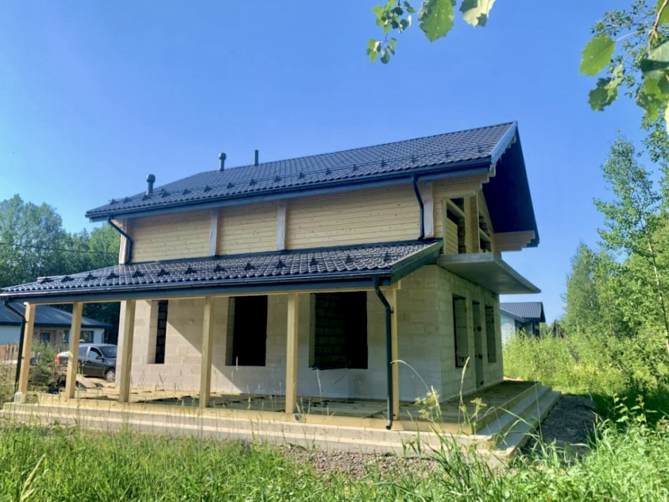 Комбинированный дом в Коккорево