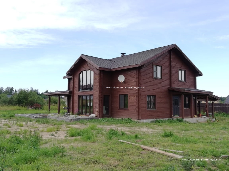 Брусовой дом в 