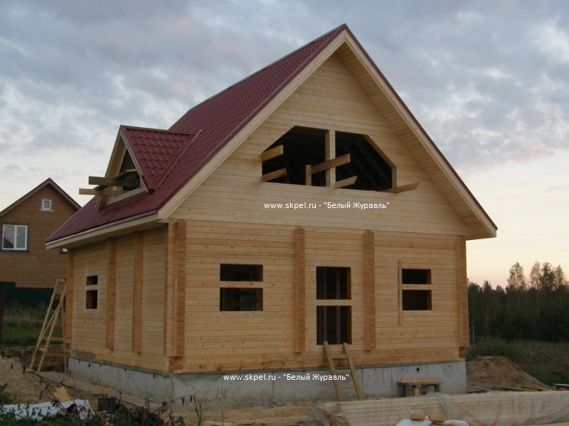 Брусовой дом в 