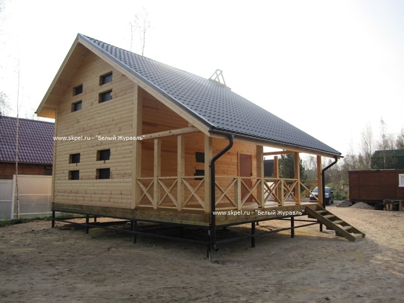 Брусовой дом в поселке Победа. СНТ 