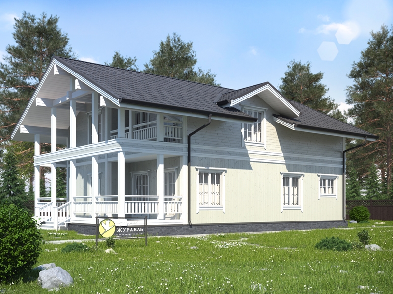 Каркасный дом 9х12 (Проект К-92)