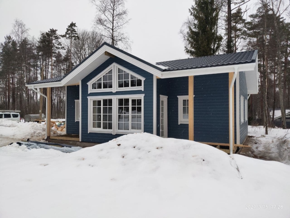 Каркасный дом в поселке Приветное Каркасный дом в поселке Приветное