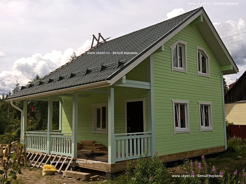 Брусовой дом в посёлке Новожилово