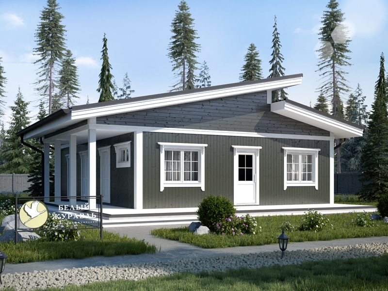 Каркасный дом 9х12 (Проект К1-7) Каркасный дом 9х12 (Проект К1-7)