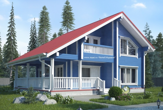 Дом из бруса 8х10 ДБ-116А