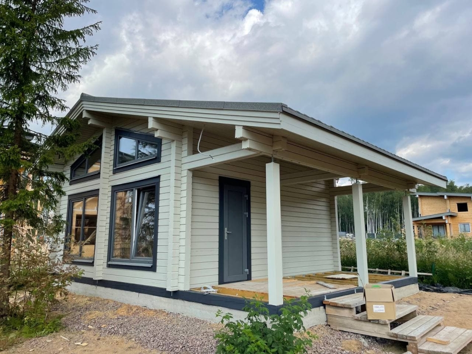 Брусовая баня в Репино под ключ в СПб