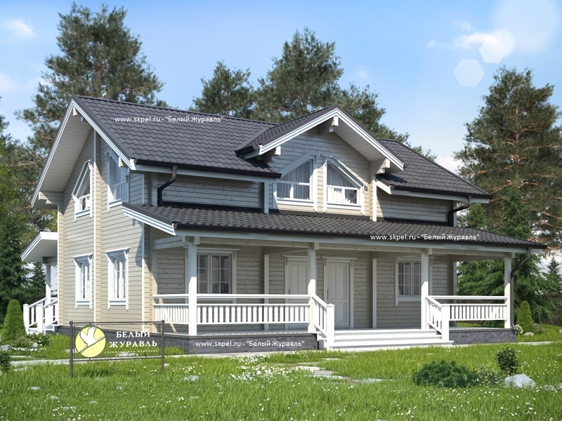 Дом из бруса 10х12 ДБ-115