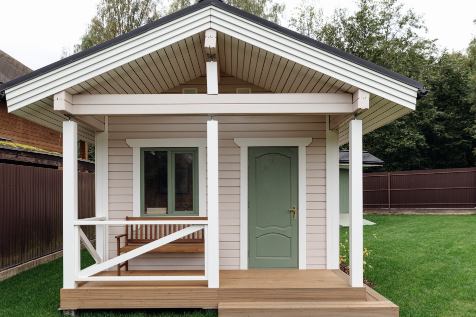 Баня из бруса в деревне Васкелово