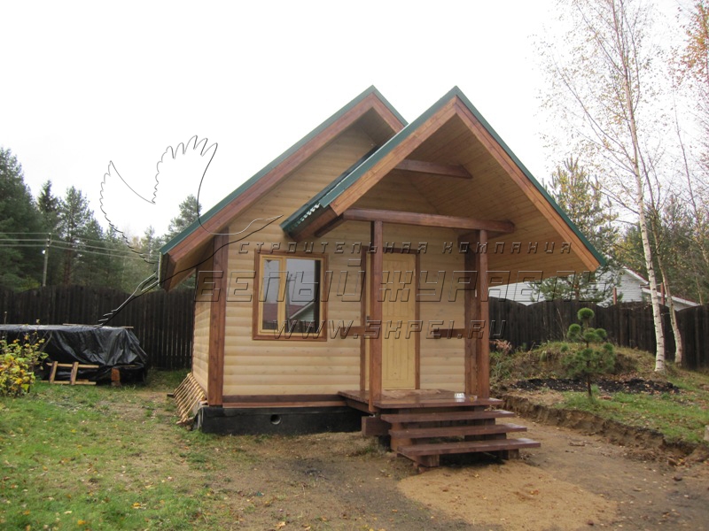 Брусовая баня в Васкелово Брусовая баня в Васкелово