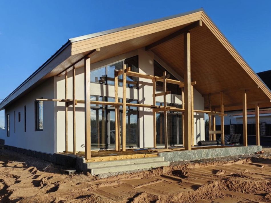 Дом из газобетона деревня Село