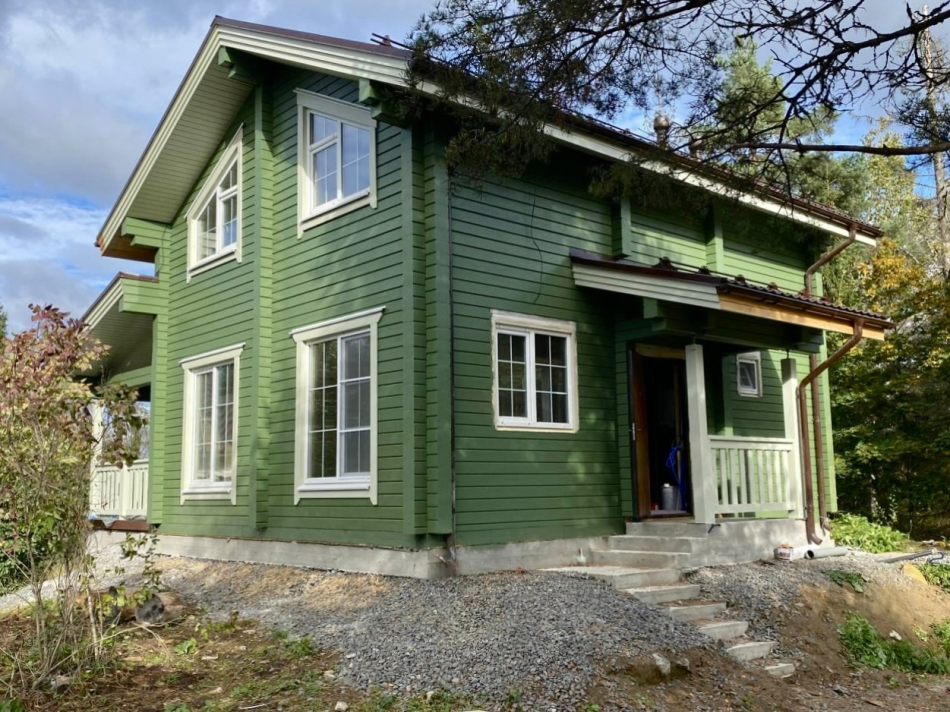 Дом из бруса в посёлке Куликово