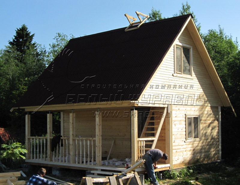 Брусовая баня в деревне Лопухинка Брусовая баня в деревне Лопухинка