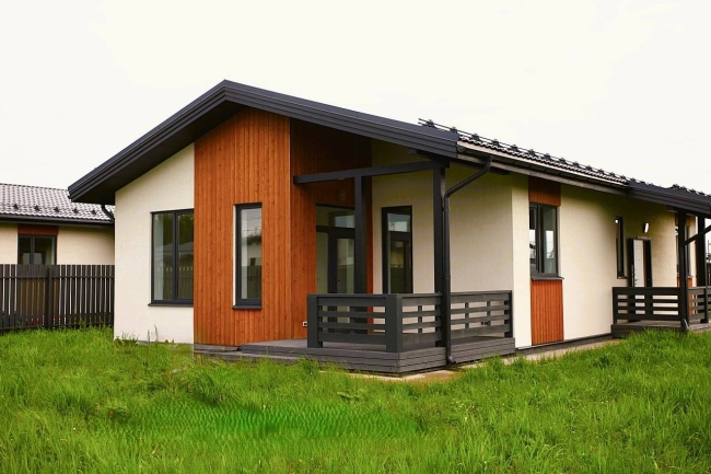 Дом из газобетона в деревне Яльгелево
