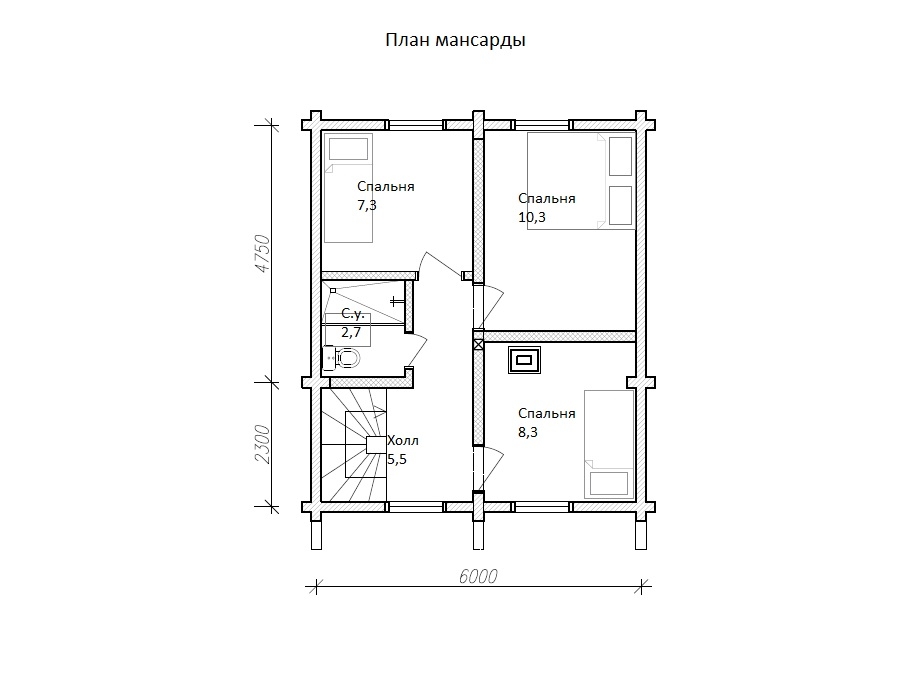 Планировка №2 - БРУСОВОЙ ДОМ В СНТ «АВИАТОР» Планировка №2 - БРУСОВОЙ ДОМ В СНТ «АВИАТОР»