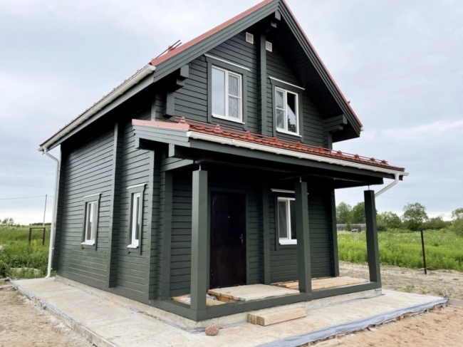 Брусовой дом в деревне Фёдоровка