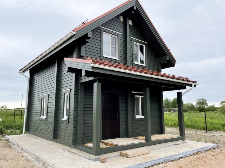 Брусовой дом в деревне Фёдоровка