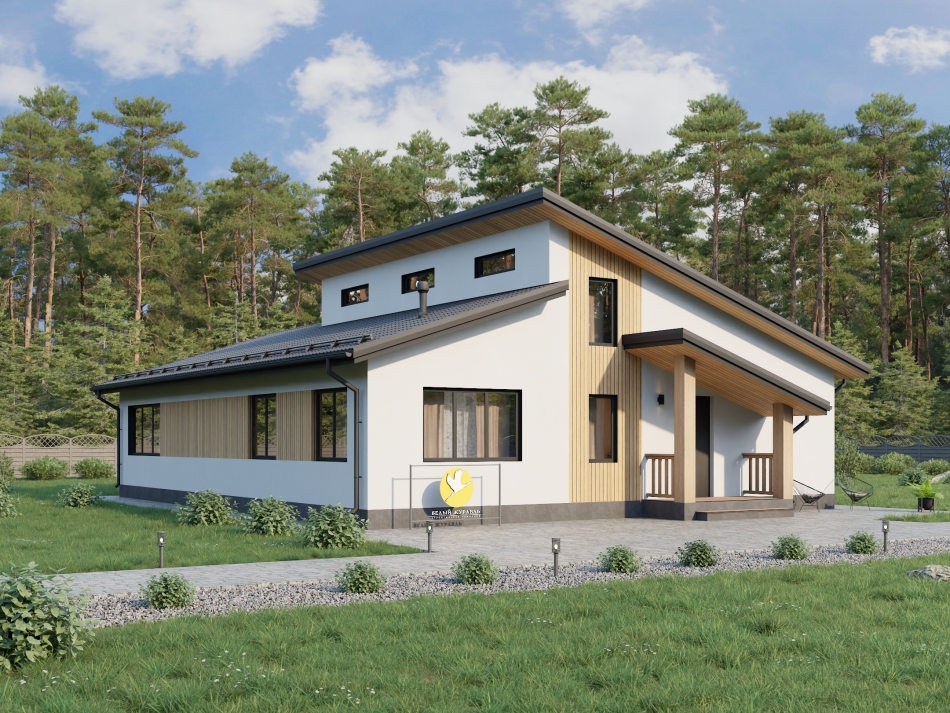 Дом из газобетона 16х12 (Проект Большая Ижора)