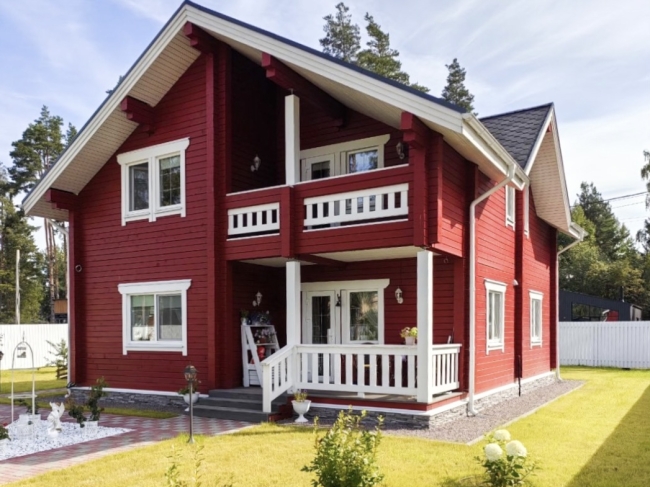 Дом из бруса в ДНП Каскад