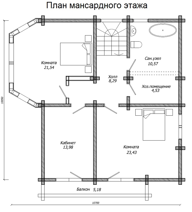 Планировка №2 - Брусовой дом в Лемболовской Твердыне Планировка №2 - Брусовой дом в Лемболовской Твердыне