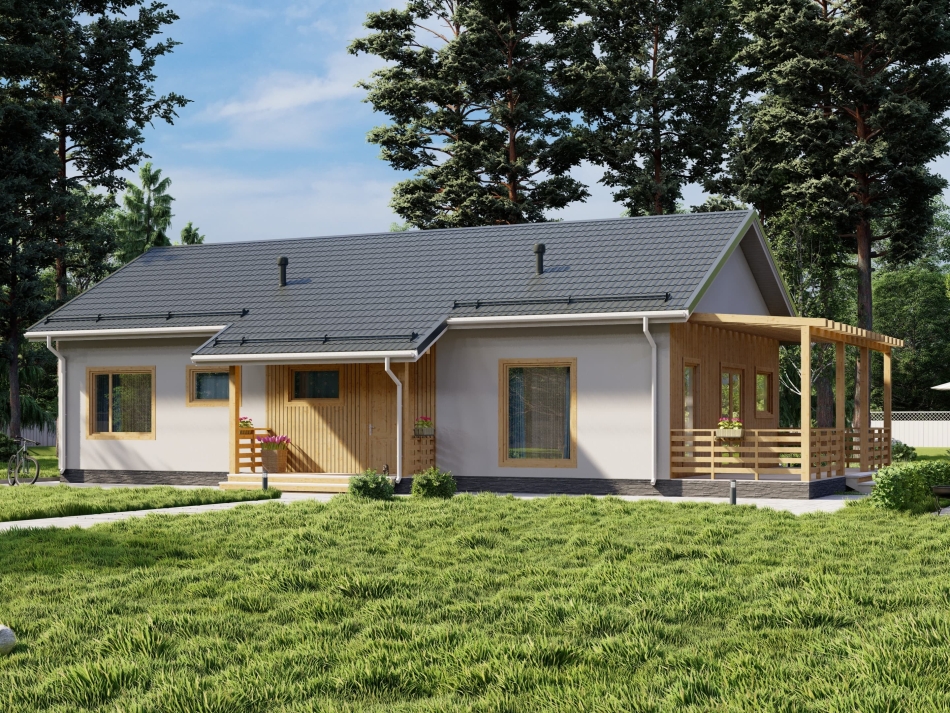 Дом из газобетона 8х15 (Проект Ускуля) Дом из газобетона 8х15 (Проект Ускуля)