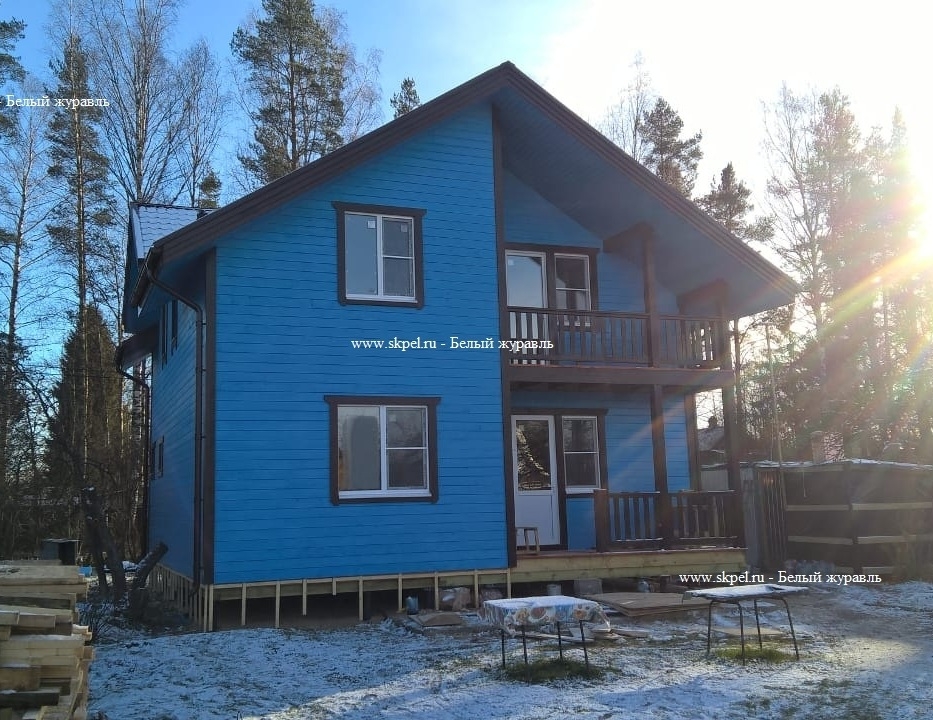 Каркасный дом в СНТ «Кировец» Каркасный дом в СНТ «Кировец»