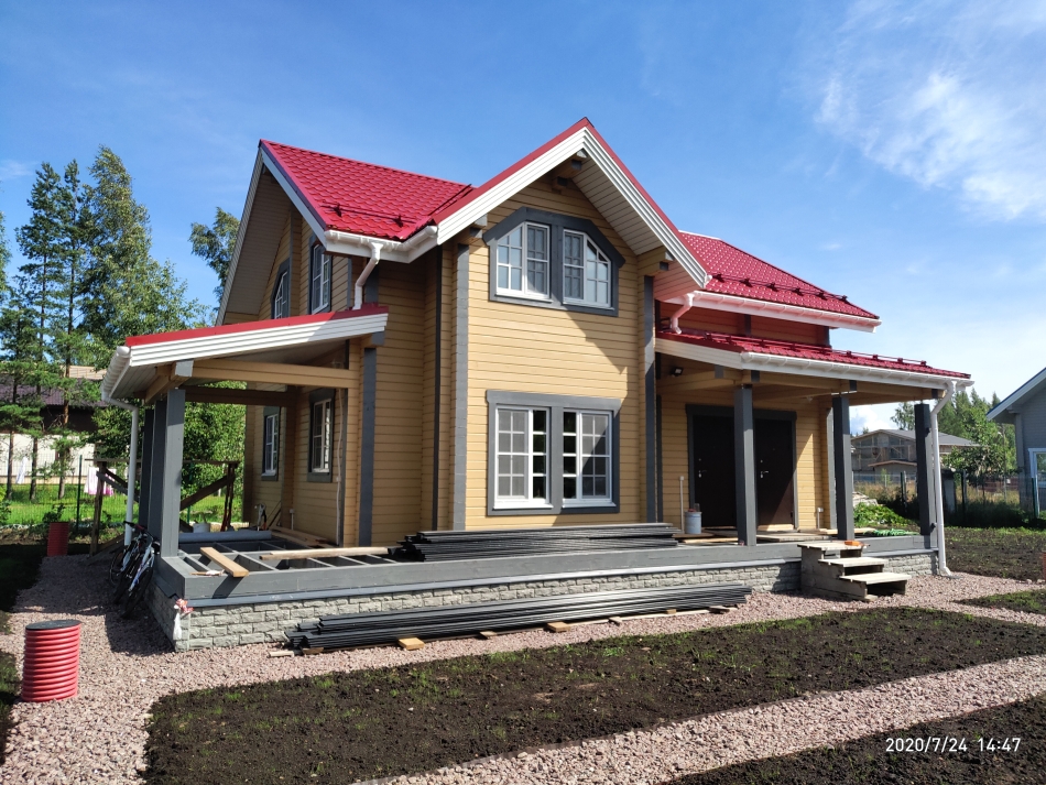 Дом из бруса в Озерках Дом из бруса в Озерках