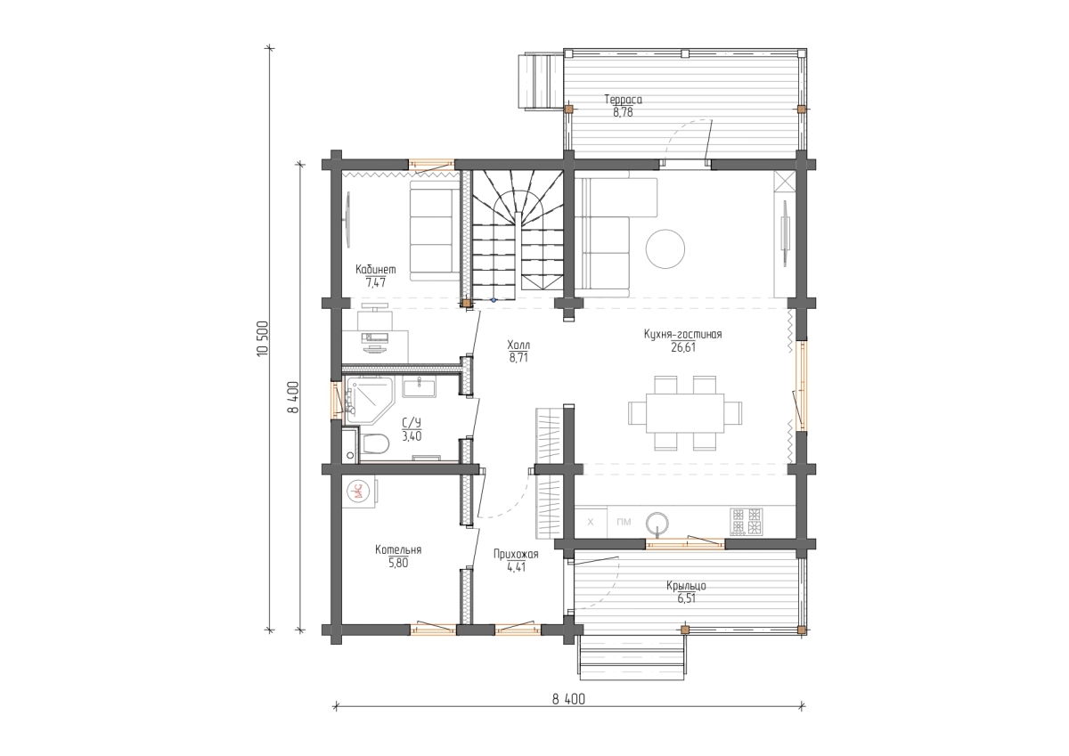 Планировка №1 - Дом в г.Чехов Планировка №1 - Дом в г.Чехов