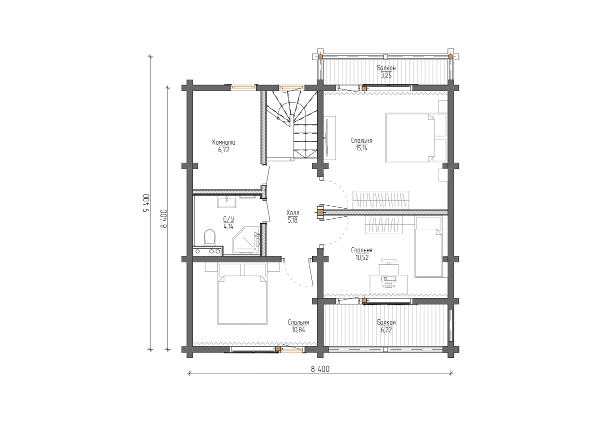 Планировка №2 - Дом в г.Чехов Планировка №2 - Дом в г.Чехов