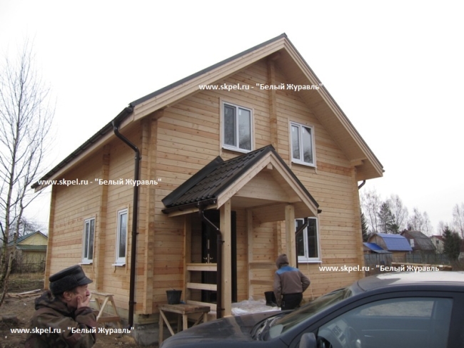 Брусовой дом в садоводстве "Корвет на Купле"