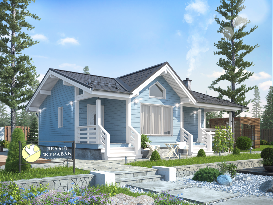 Каркасный дом 9х11 (Проект К1-9) Каркасный дом 9х11 (Проект К1-9)