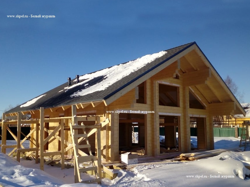 Дом из бруса в п. Борисово Дом из бруса в п. Борисово